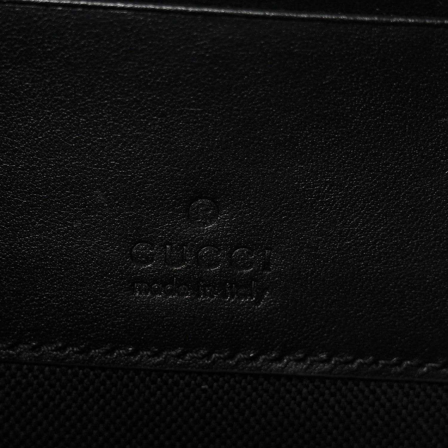 Gucci GG Supreme Monogram Calfskin Web Medium Messenger Bag Black Grey 7 of 11