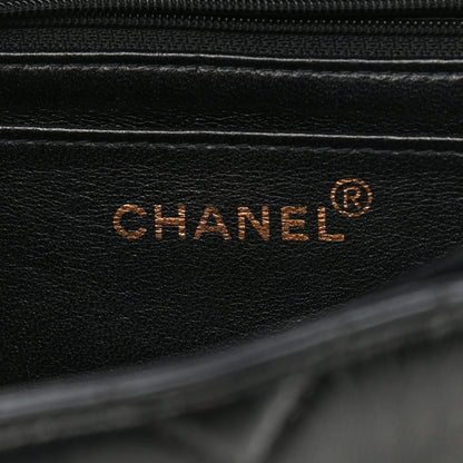 Chanel Lambskin Quilted Shoulder Flap Bag So Black 5 of 12