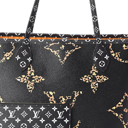 Louis Vuitton Monogram Giant Jungle Neverfull MM Black 8 of 10