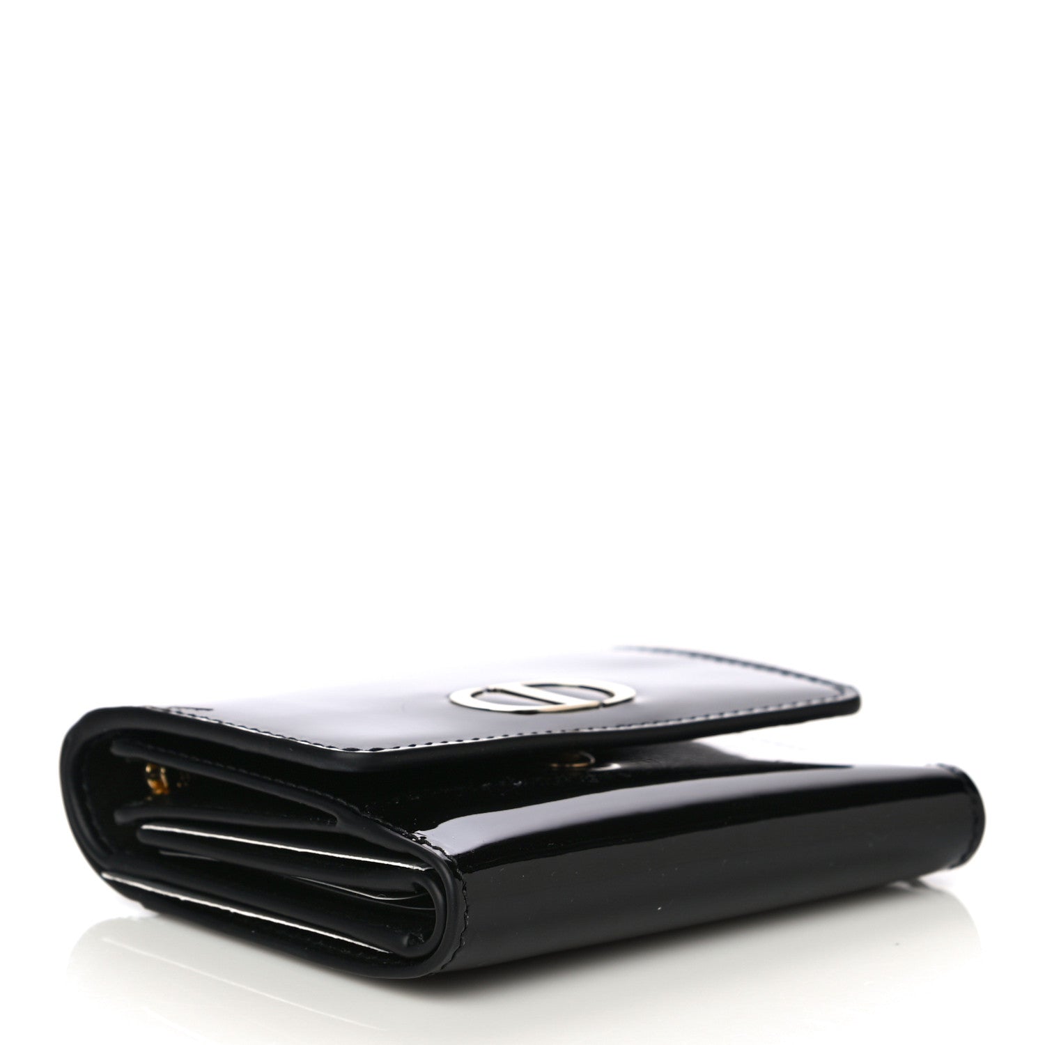 Christian Dior Patent 30 Montaigne Wallet Black 4 of 11