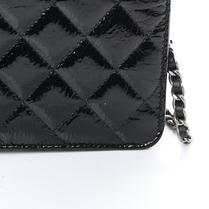 Chanel Patent Quilted Brilliant Wallet On Chain WOC Black 16 of 16