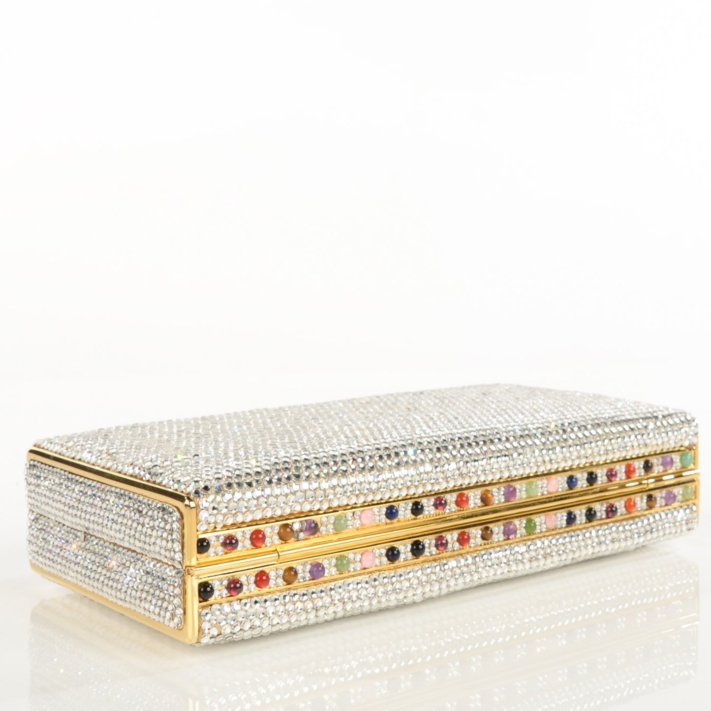 Swarovski Crystal Gemstone Minaudiere Clutch