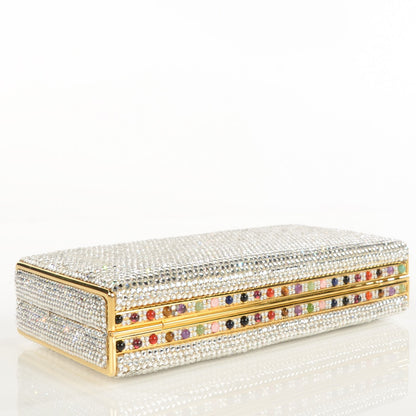 Judith Leiber Swarovski Crystal Gemstone Minaudiere Clutch 4 of 7
