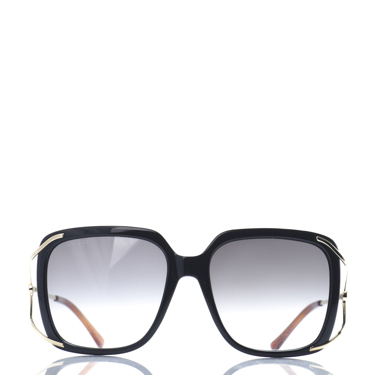 Gucci Acetate Butterfly Sunglasses GG0647S Black White 2 of 6