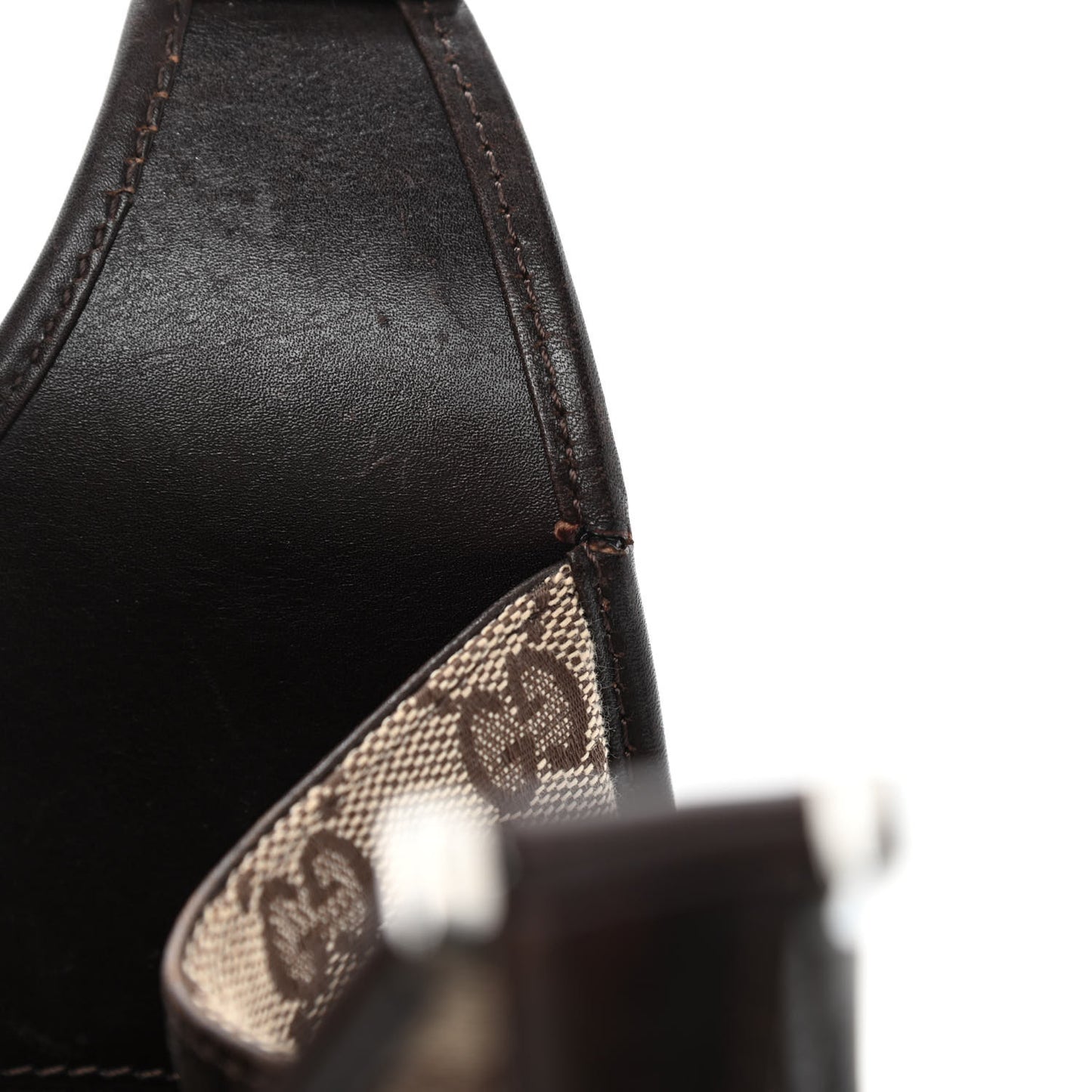 Monogram Small Bardot Bag Brown