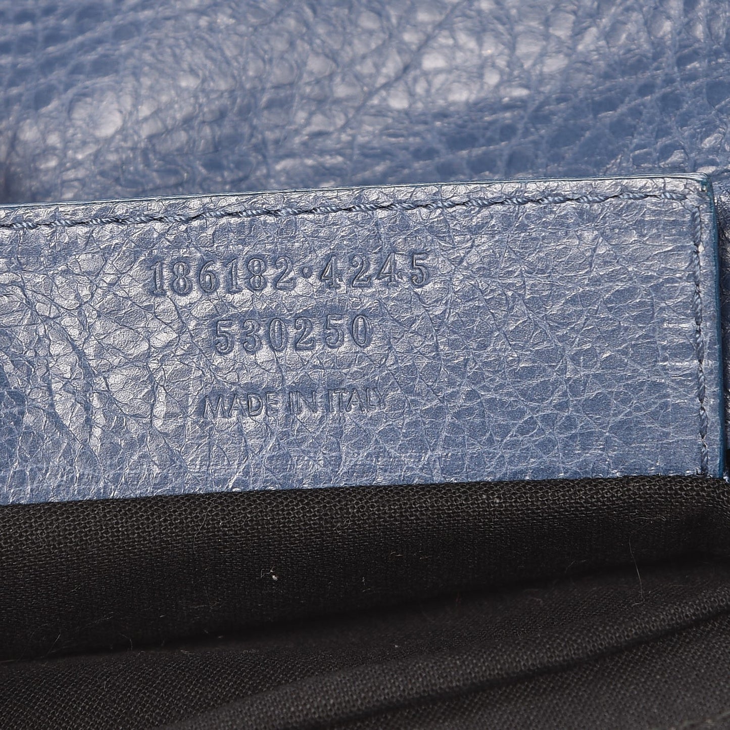 Agneau Giant 21 Gold Hardware Envelope Clutch Bleu Bleu