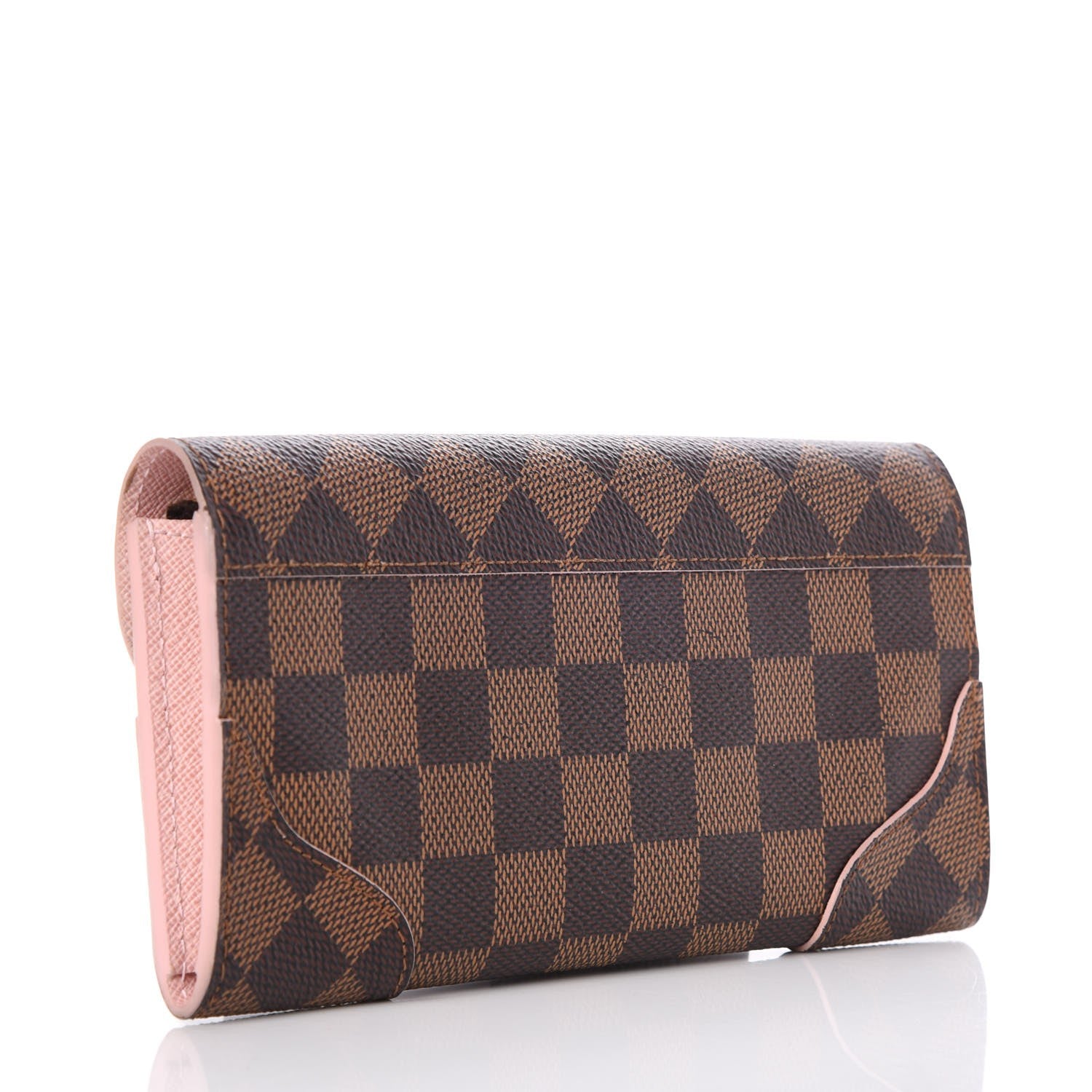 Louis Vuitton Damier Ebene Caissa Wallet Rose Ballerine 3 of 11