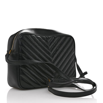 Saint Laurent Calfskin Matelasse Monogram Lou Camera Bag Black 3 of 10