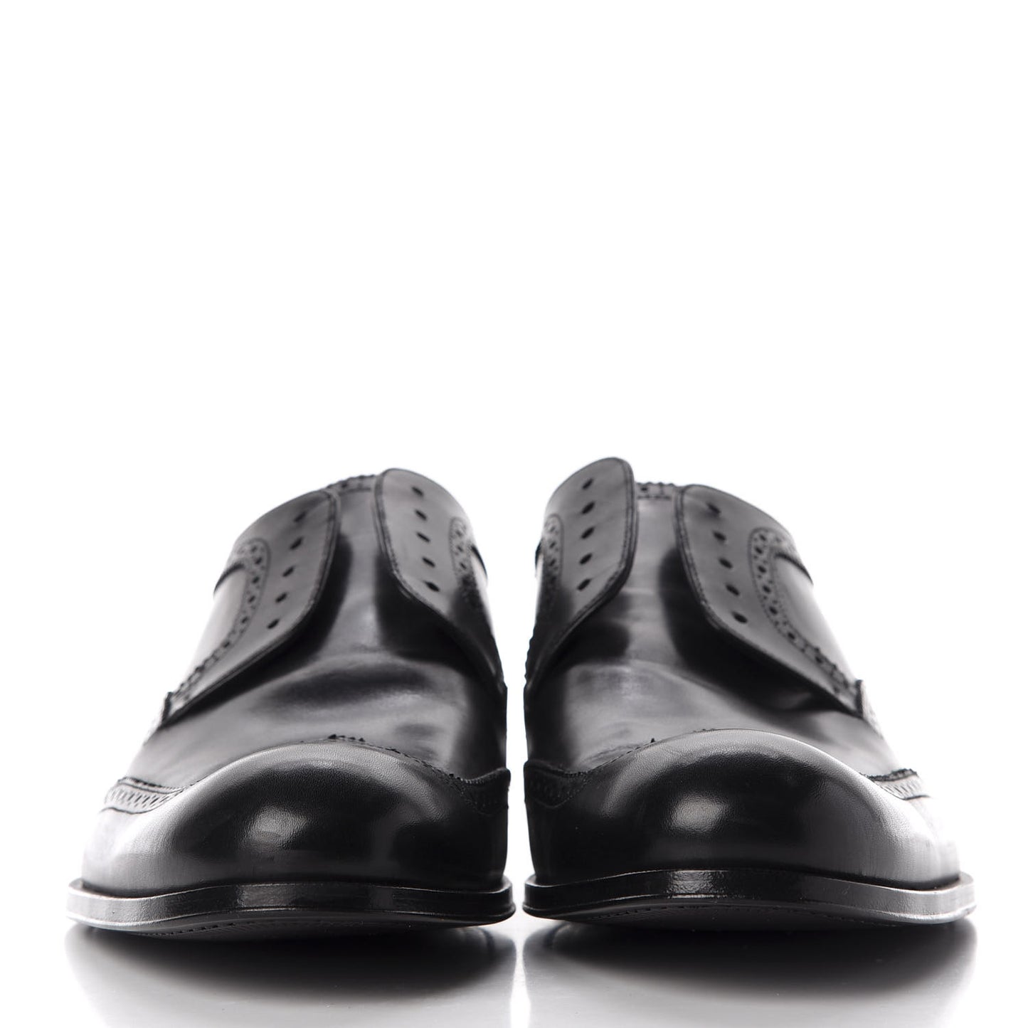 Calfskin Dandy Derby Shoes 10.5 Black