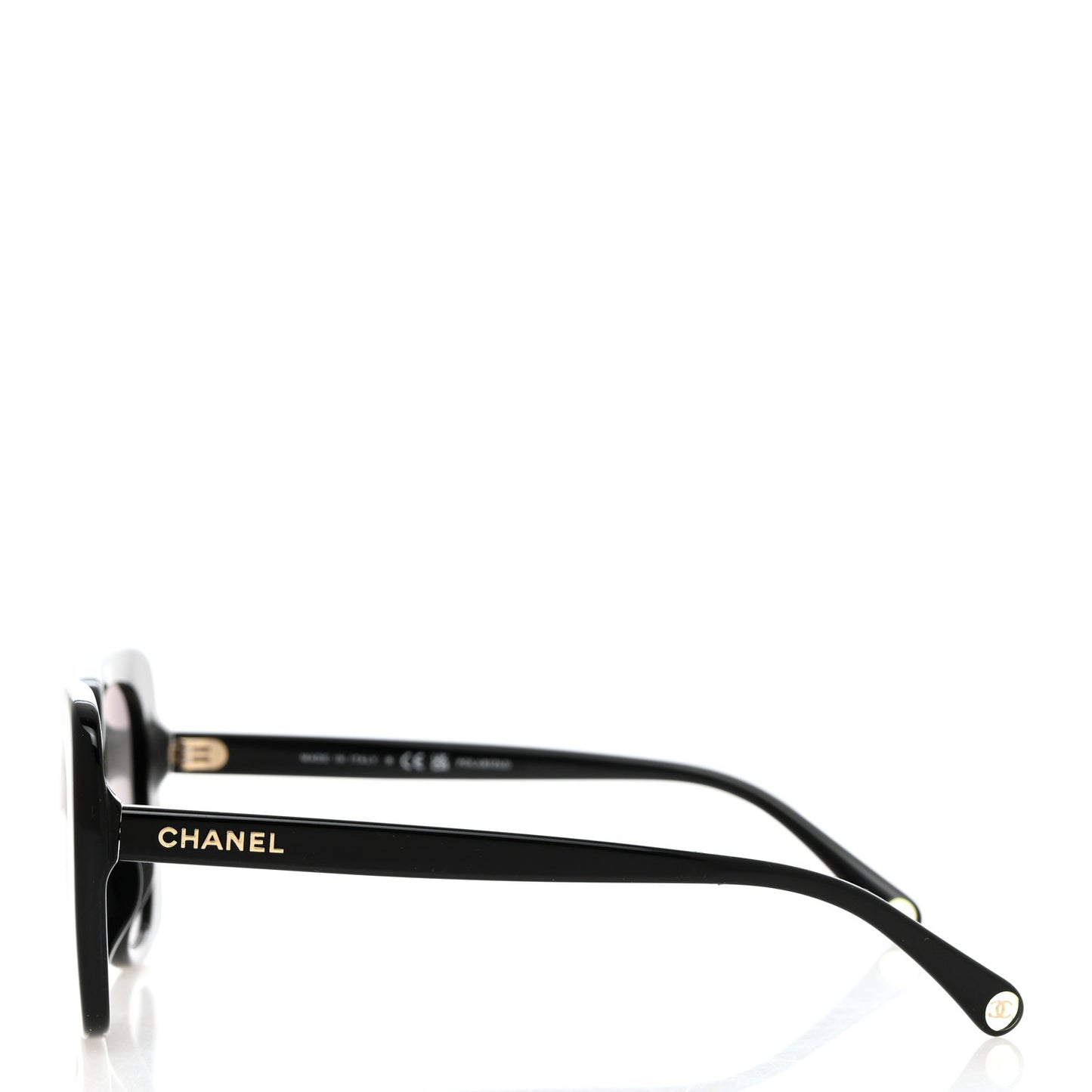 Acetate Rectangle Sunglasses 5504A Black