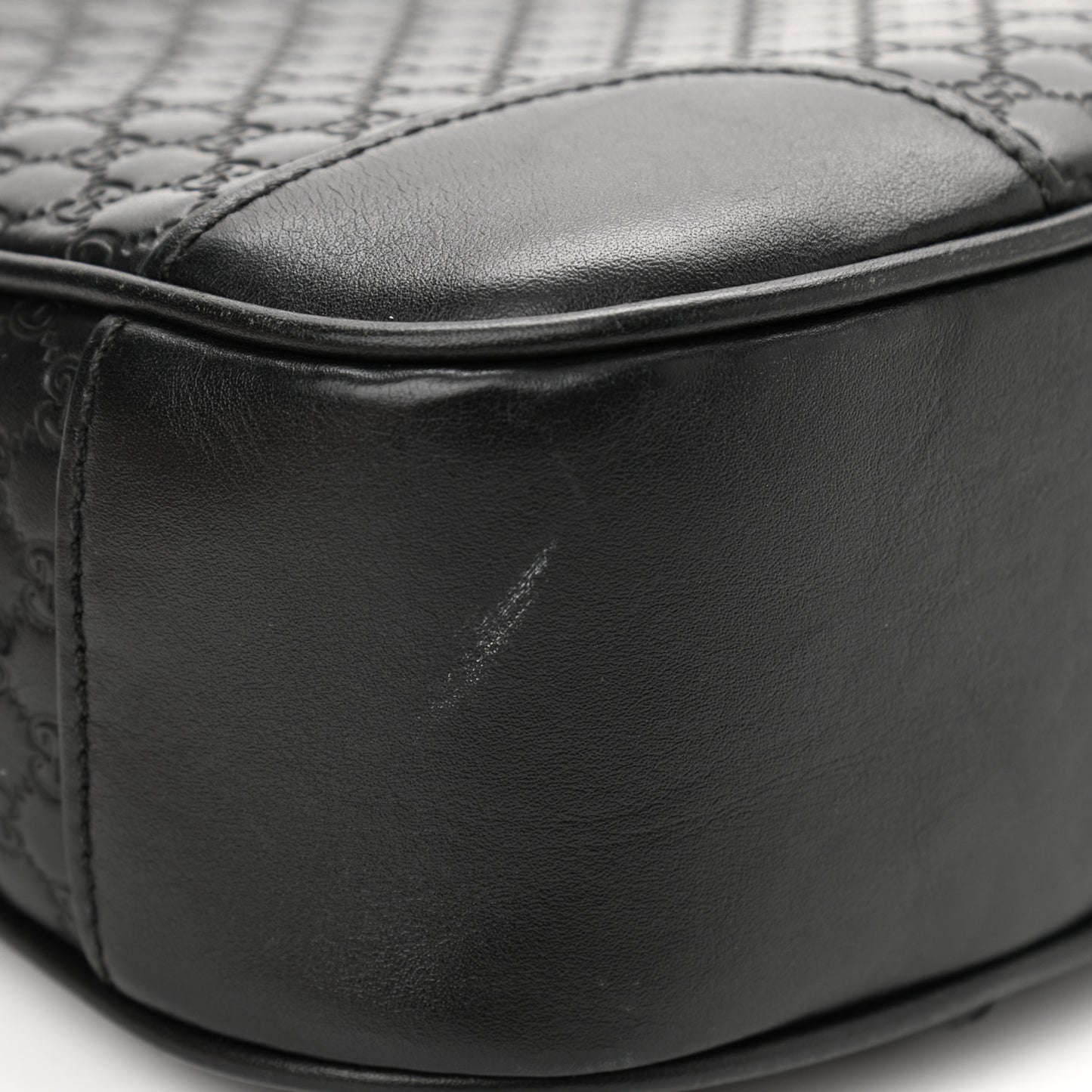 Microguccissima Mini Bree Messenger Bag Black