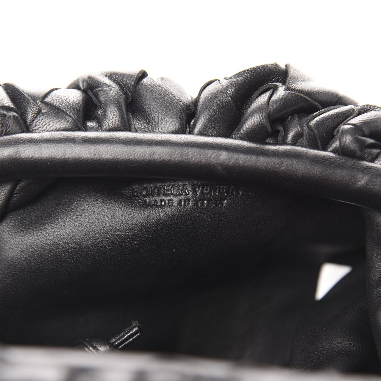 Nappa Intrecciato The Mini Pouch Black