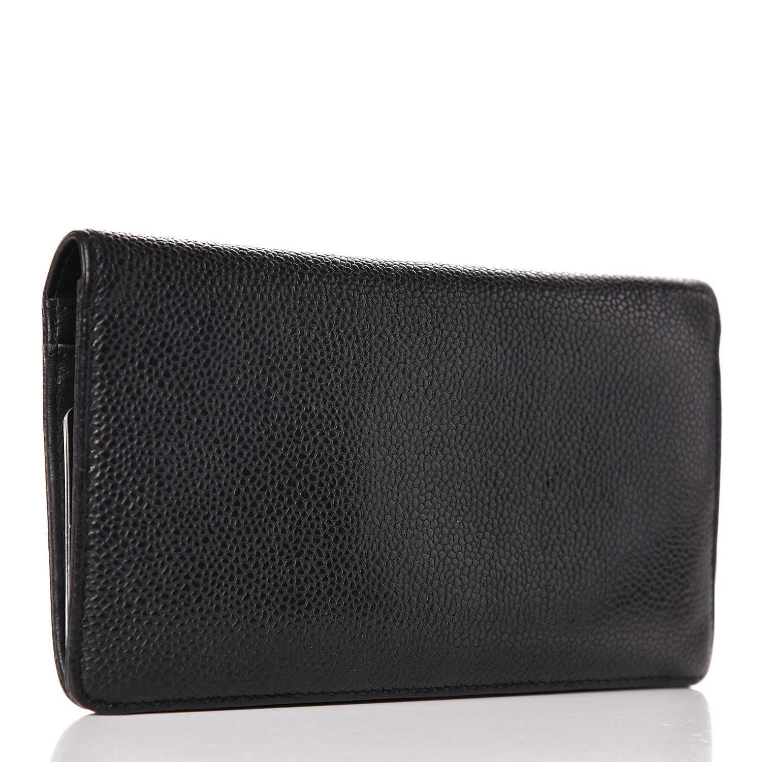 Chanel Caviar Timeless CC Yen Wallet Black 3 of 9