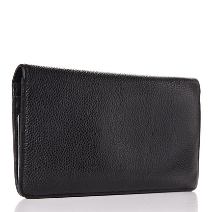 Chanel Caviar Timeless CC Yen Wallet Black 3 of 9