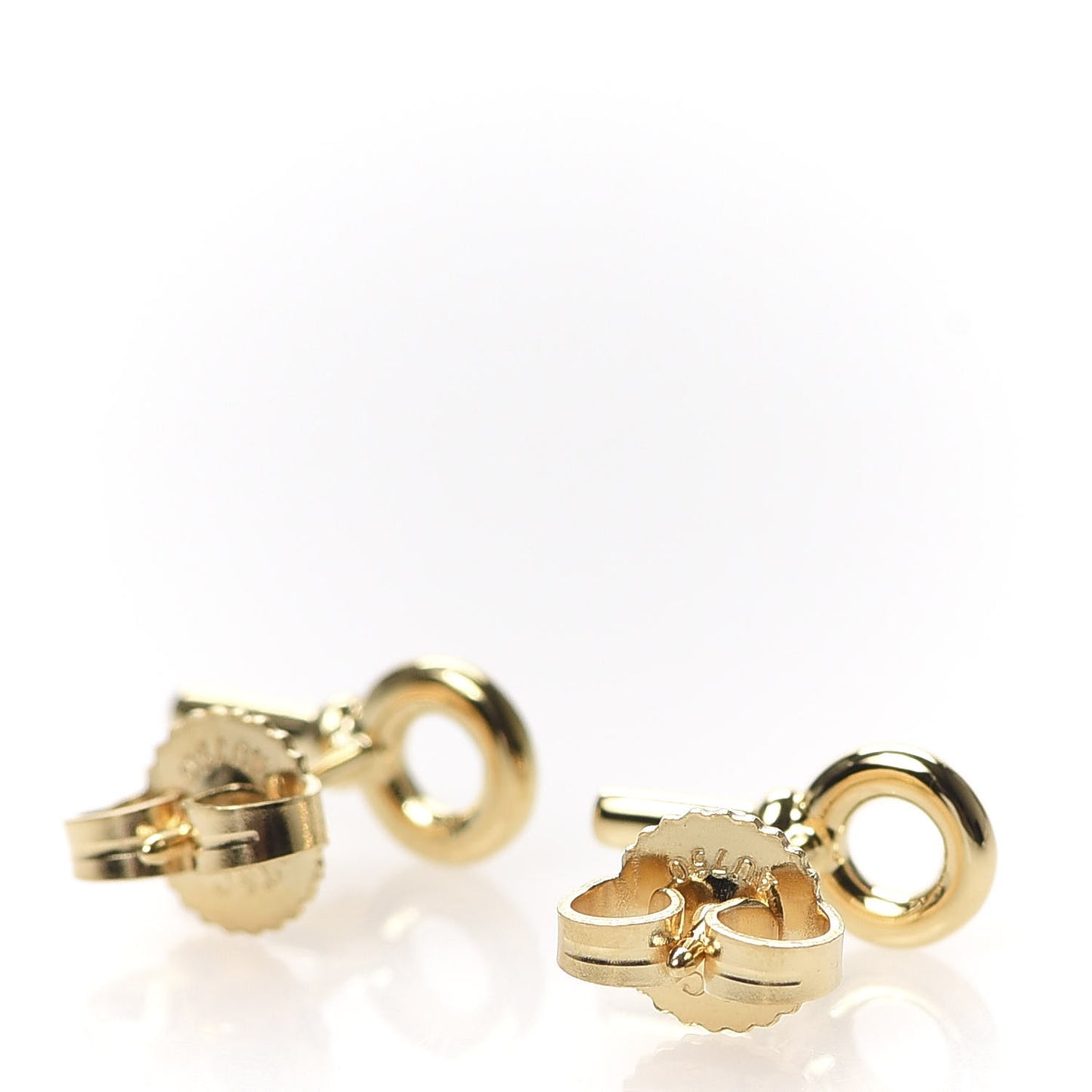 18K Yellow Gold Mini Key Earrings