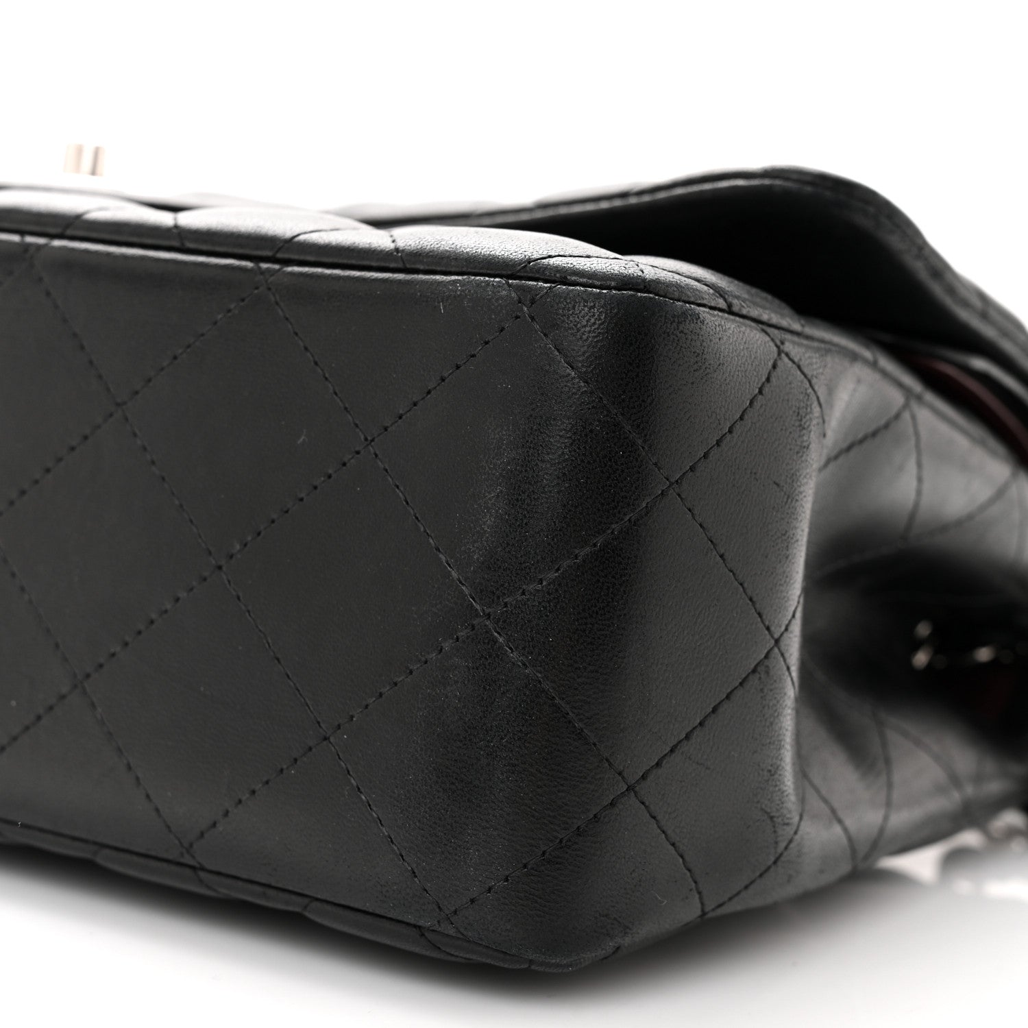 Chanel Lambskin Quilted Jumbo Double Flap Black 10 of 10