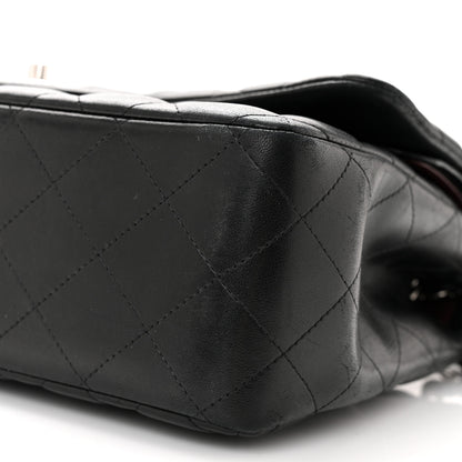 Chanel Lambskin Quilted Jumbo Double Flap Black 10 of 10