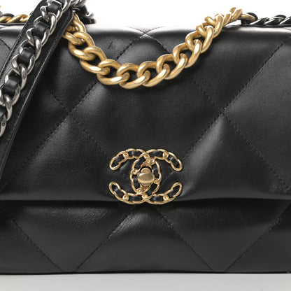 Chanel Lambskin Quilted Medium Chanel 19 Flap Black 8 of 15