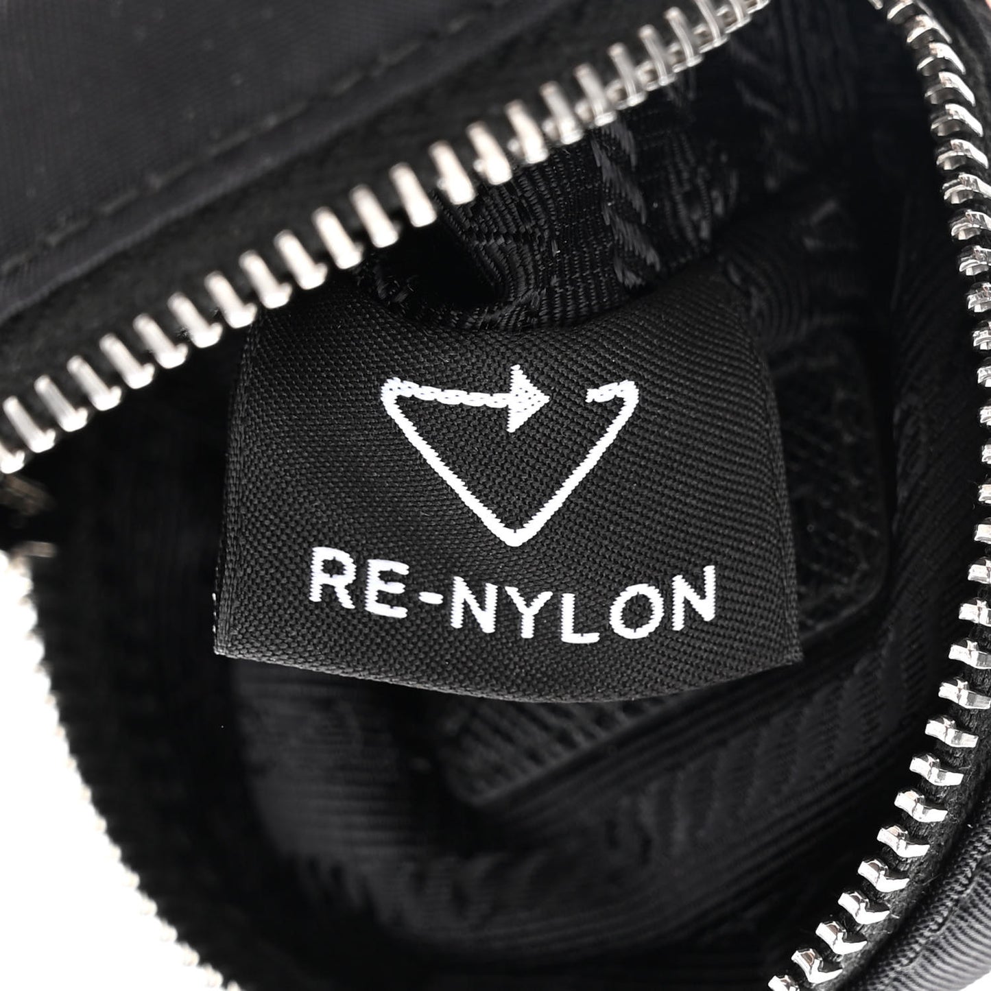 Tessuto Nylon Saffiano Mini Crossbody Pouch Black