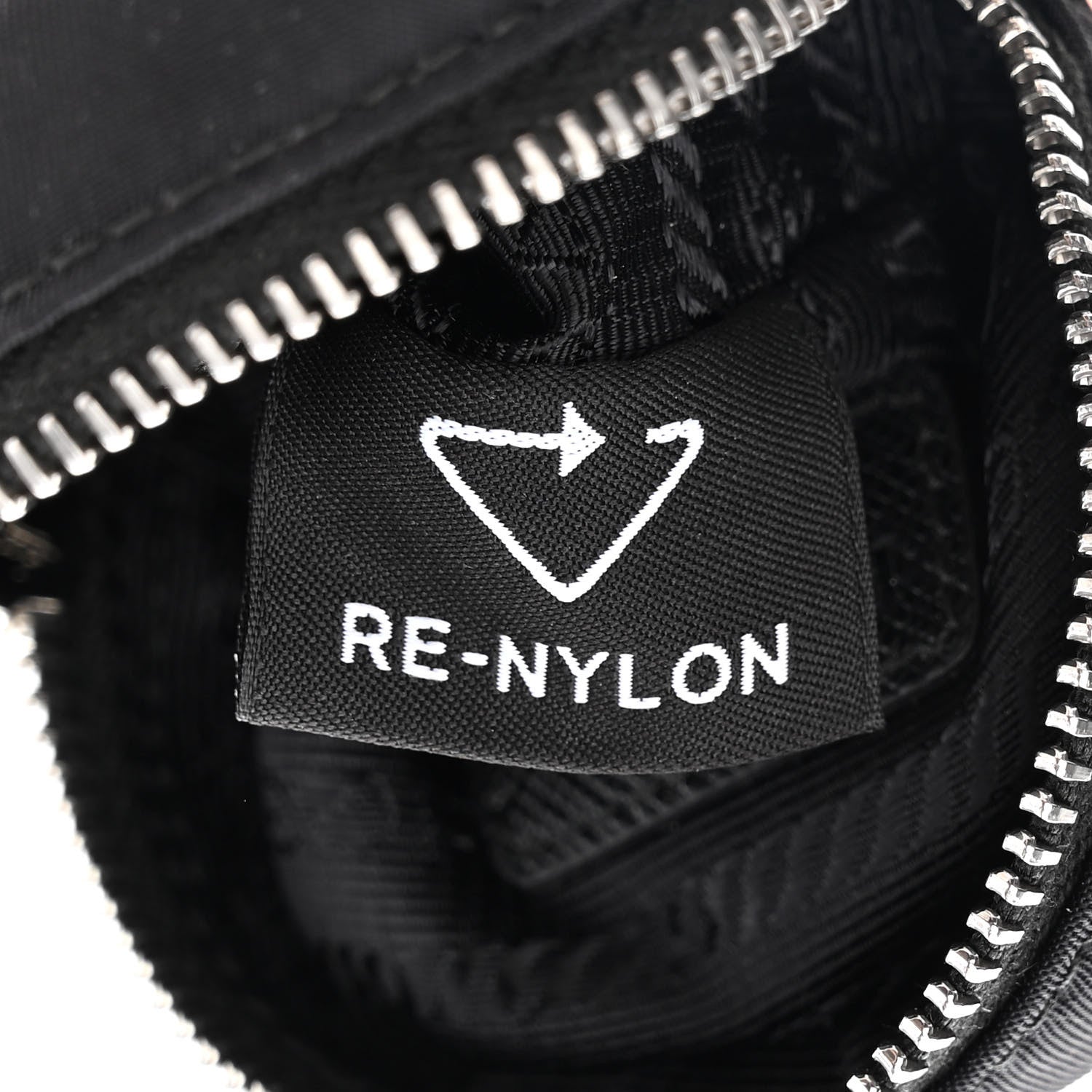 Prada Tessuto Nylon Saffiano Mini Crossbody Pouch Black 7 of 11