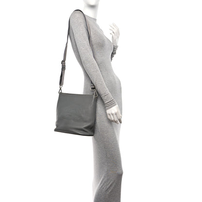 Prada Vitello Phenix Embossed Logo Hobo Argilla 2 of 9