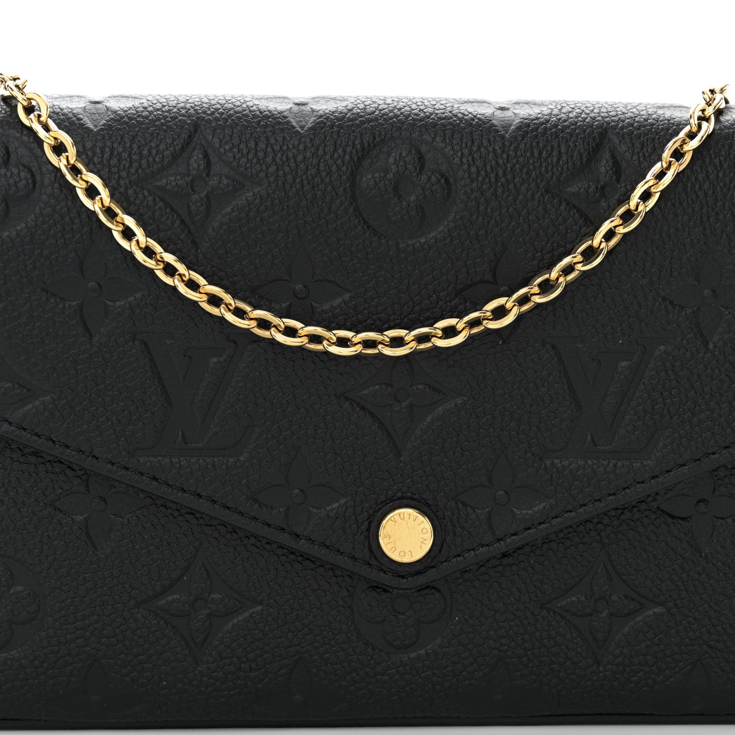 Empreinte Pochette Felicie Chain Wallet Black