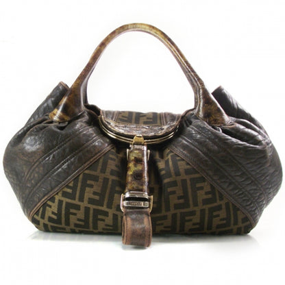 Fendi Zucca Nappa Nuvolata Vitello Tortuga Spy Tobacco Moro 1 of 11