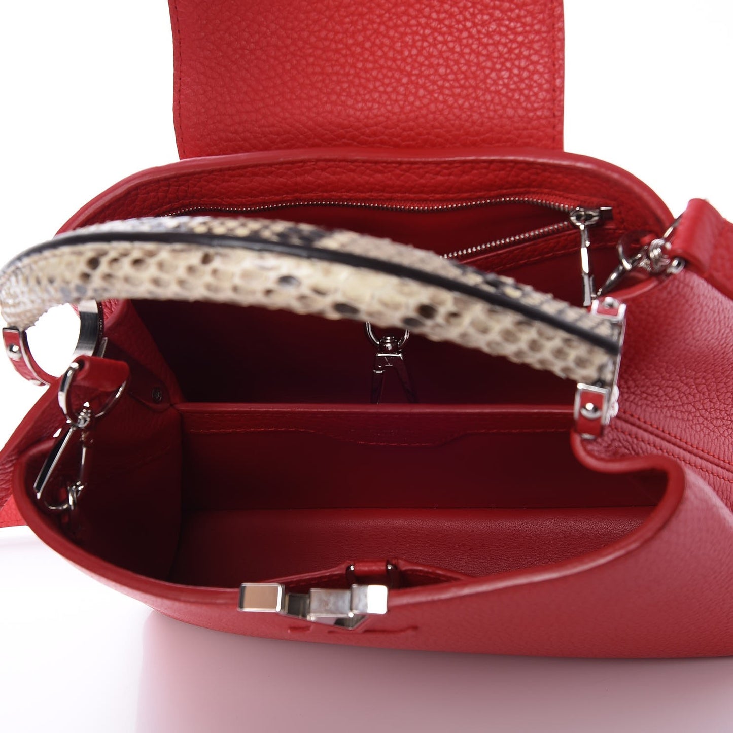Taurillon Python Capucines BB Rubis