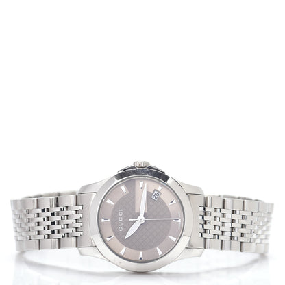 Gucci Stainless Steel 27mm G-Timeless Quartz Watch Brown 2 of 4