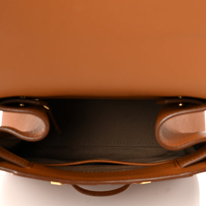 MCM Calfskin Ottoman Essential Visetos Small Backpack Cognac 5 of 12