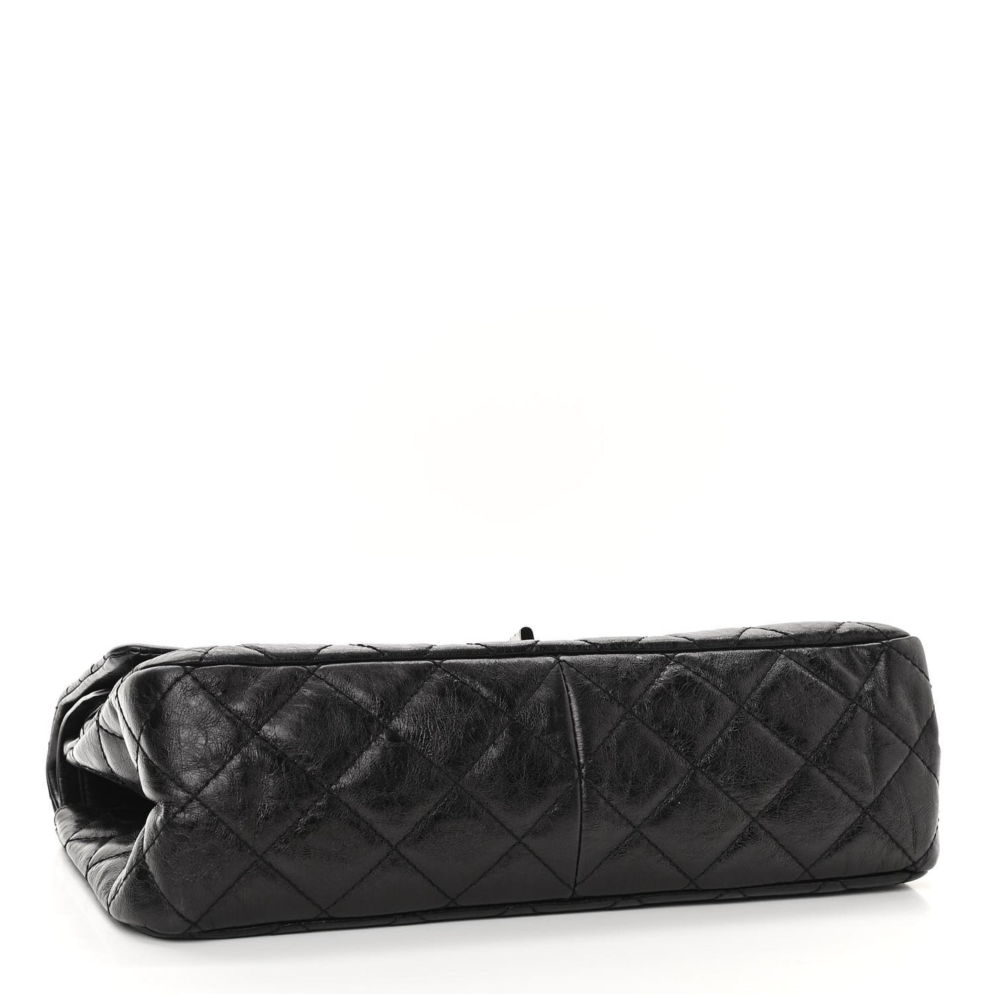 Aged Calfskin Quilted 2.55 Reissue 227 Flap Black