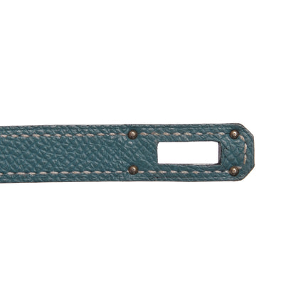 Hermes Epsom Kelly Longue Wallet Blue Jean 15 of 26