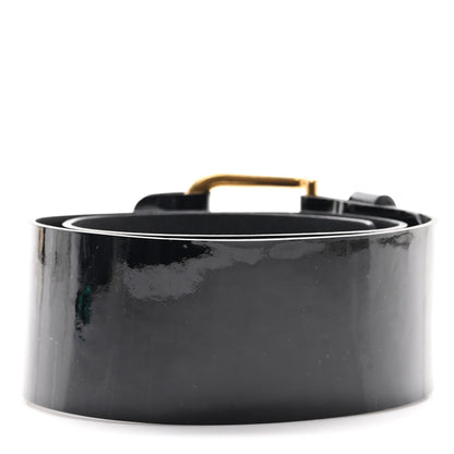 Saint Laurent Patent Studded Belt 70 28 Black 2 of 5