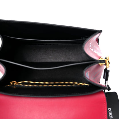 Dolce & Gabbana Calfskin Graffiti Printed Welcome Satchel Rosso Multicolor 5 of 8