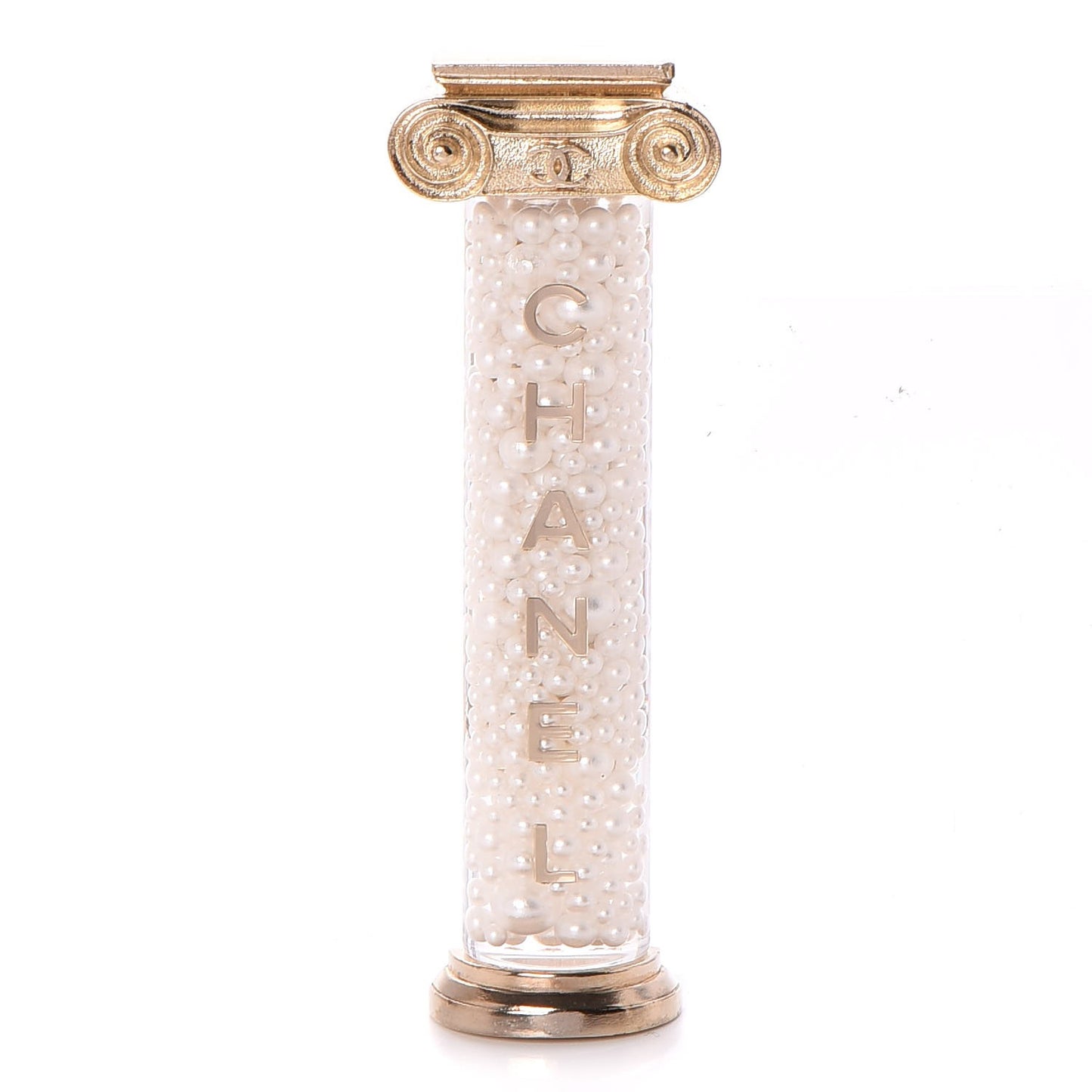 Pearl Ancient Greek Column Brooch Gold