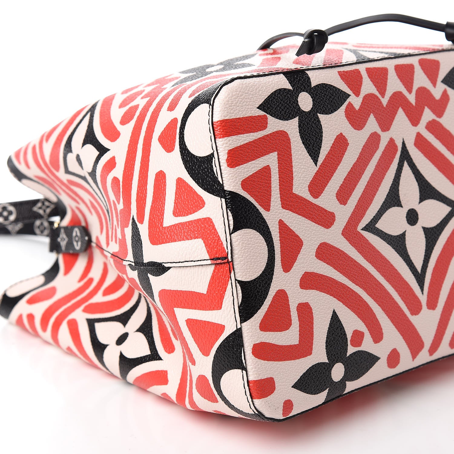 Louis Vuitton Monogram Giant Crafty NeoNoe MM Creme Rouge Black 6 of 11