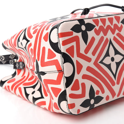 Louis Vuitton Monogram Giant Crafty NeoNoe MM Creme Rouge Black 6 of 11