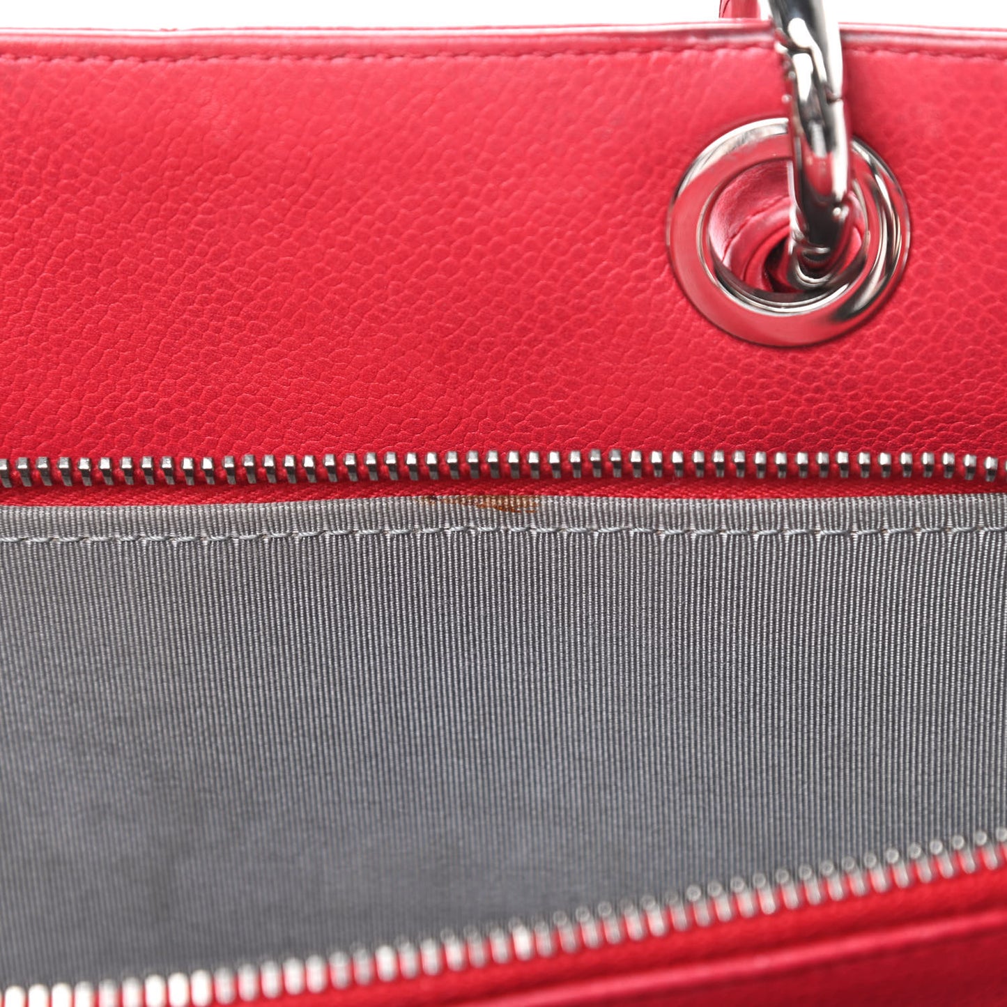 Soft Caviar Quilted CC Timeless Tote Fuchsia