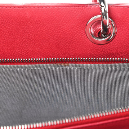 Chanel Soft Caviar Quilted CC Timeless Tote Fuchsia 19 of 19