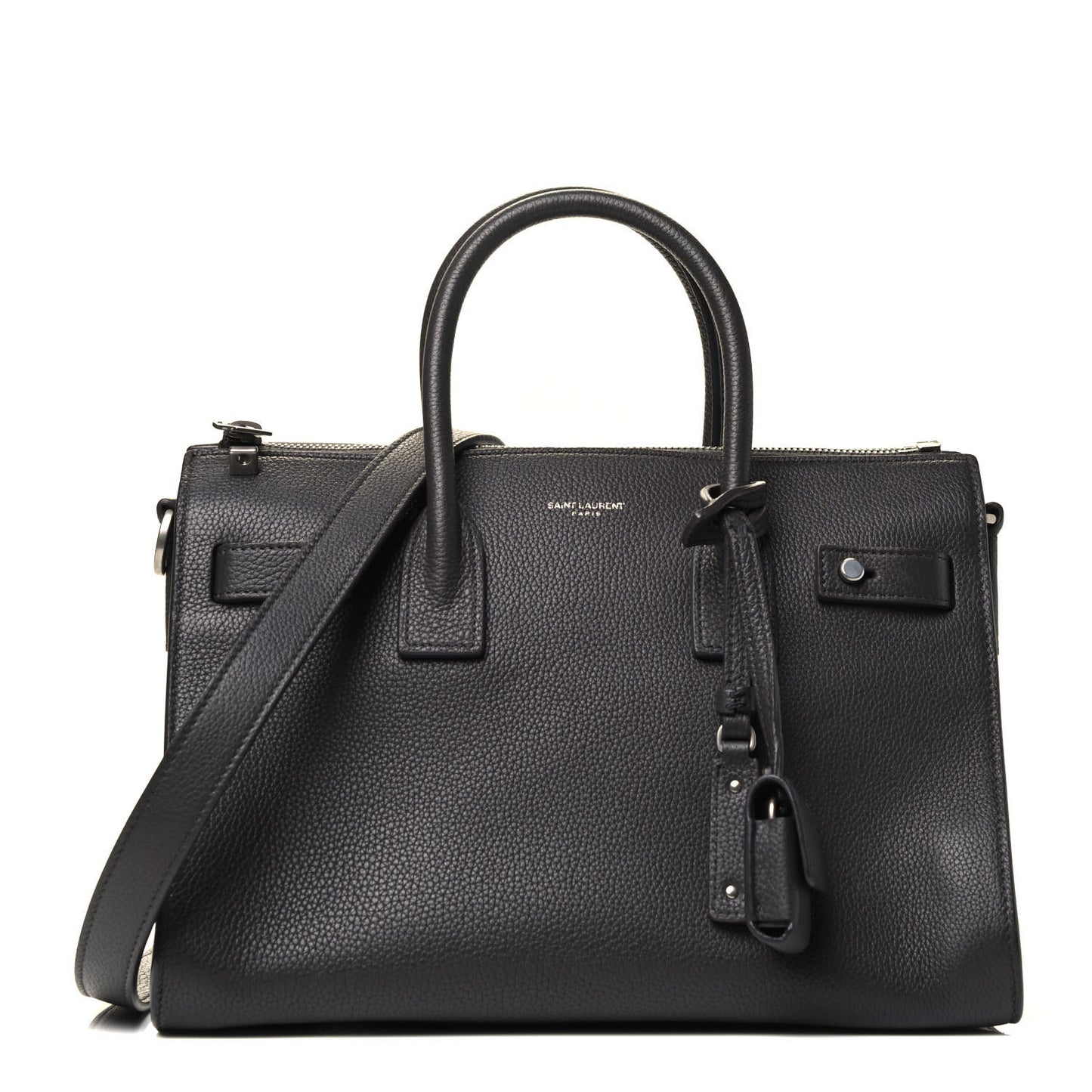 Grained Calfskin Baby Supple Sac De Jour Asphalt