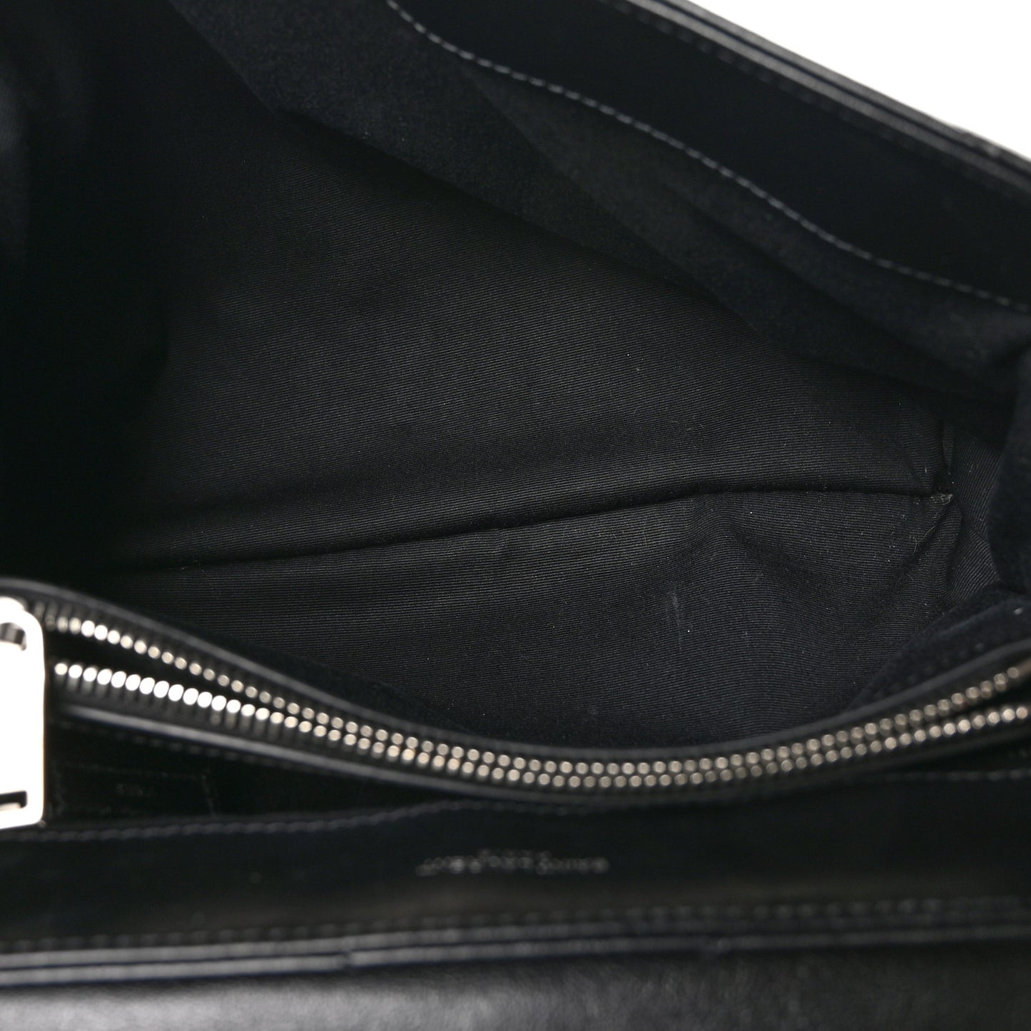 Calfskin Y Quilted Monogram Medium Loulou Chain Satchel Black