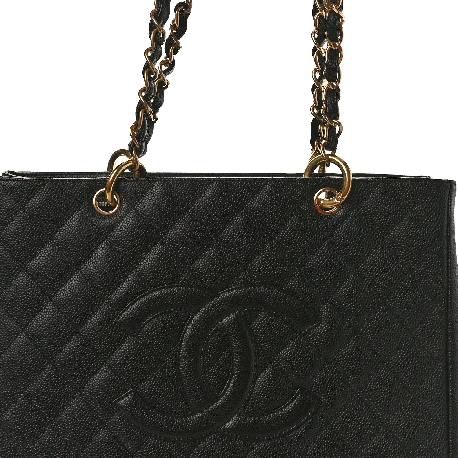 Chanel Caviar Quilted Grand Shopping Tote GST Black 8 of 11