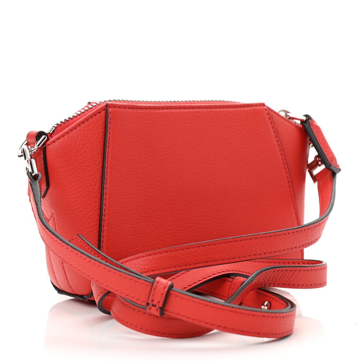 Givenchy Sugar Goatskin Nano Antigona Light Red 3 of 9