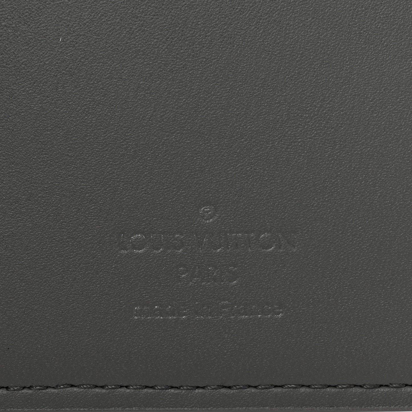 Calfskin Monogram Shadow Brazza Wallet Anthracite Gray