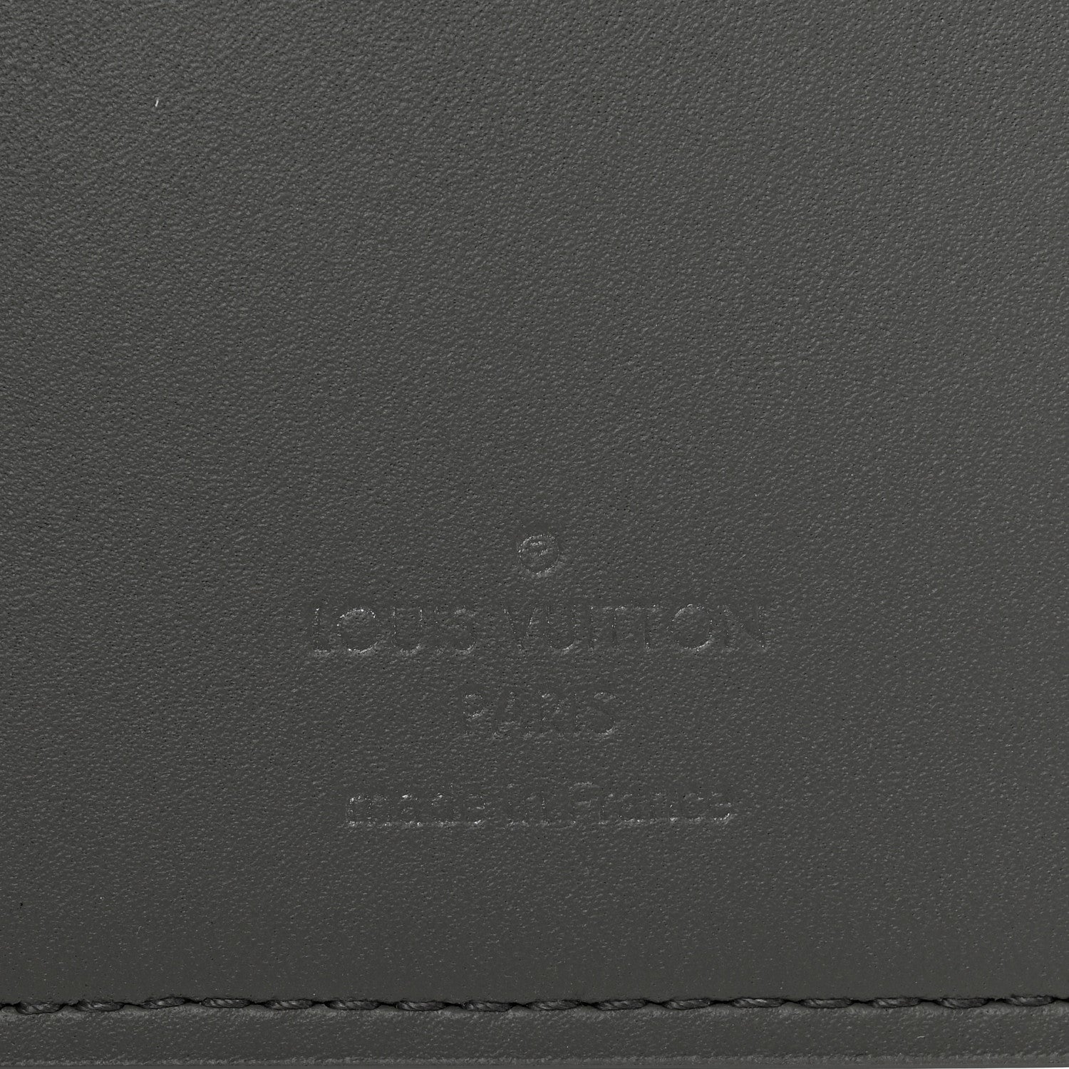 Louis Vuitton Calfskin Monogram Shadow Brazza Wallet Anthracite Gray 6 of 7