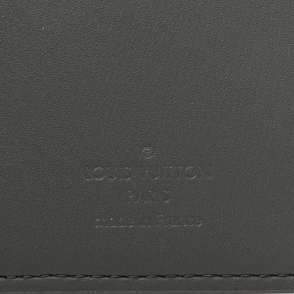 Louis Vuitton Calfskin Monogram Shadow Brazza Wallet Anthracite Gray 6 of 7