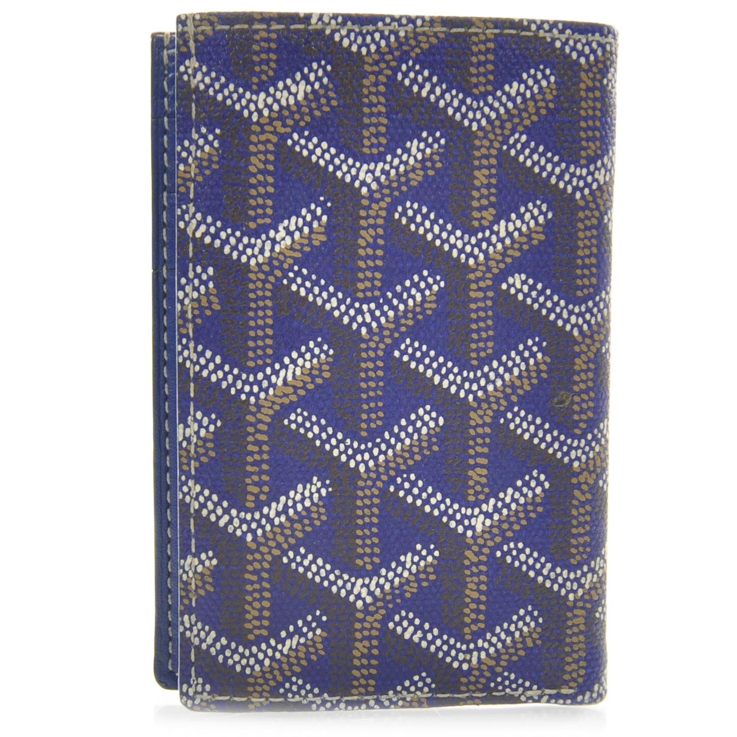 Goyardine Card Holder Case Blue