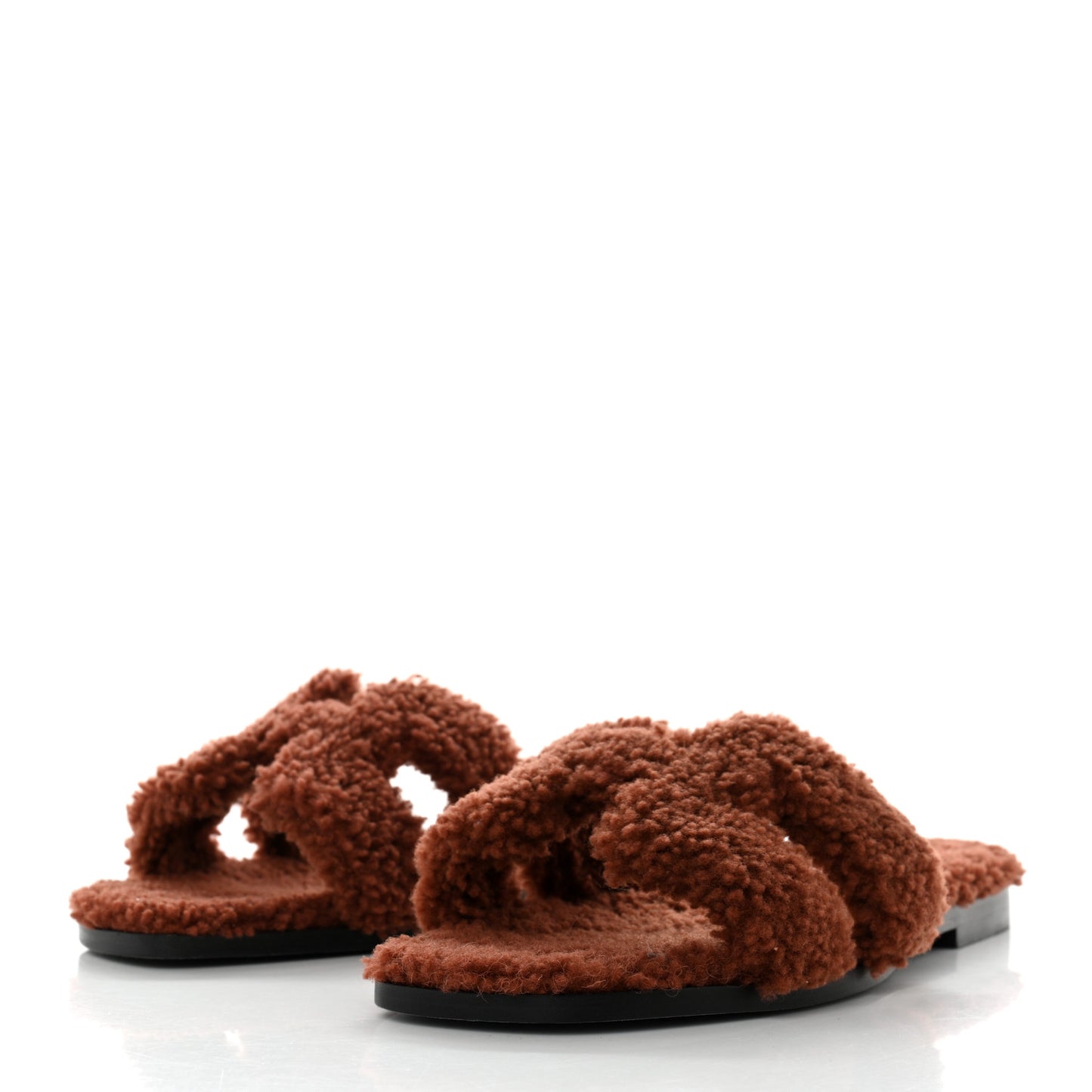 Woolskin Oran Sandals 38 Cognac