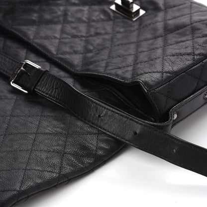 Chanel Calfskin Quilted Jumbo Easy Reissue Messenger Flap Black 11 of 13