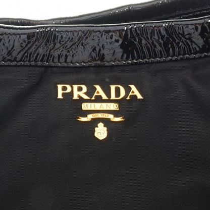 Prada Tessuto Chain Shoulder Bag Black 9 of 10